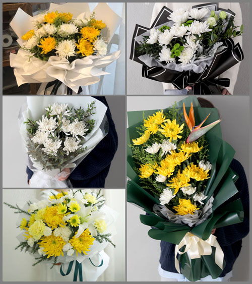 山东青岛莱西市院上镇南于家洼村白事花束代送